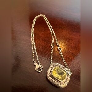 SeidenGang Sterling Silver Faceted Citrine necklace
